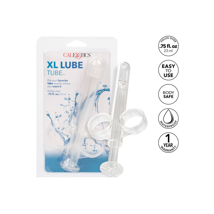 Шприц для спринцювання анальний душ XL Lube Tube CalExotics прозорий, 10.2 х 2 см