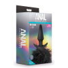 Анальний затор, заячий хвостик, чорний ANAL ADVENTURES PLATINUM RABBIT TAIL PLUG