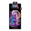 Анальна пробка рельєфна зі стопером Blush Anal Adventures Matrix фіолетова