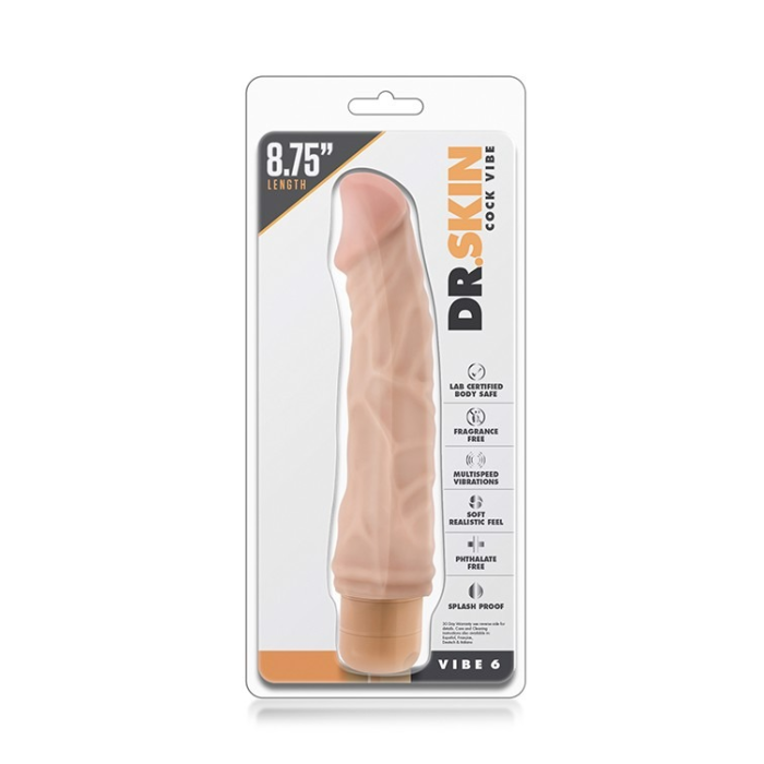 Вібратор DR. SKIN VIBE 6 FLESH