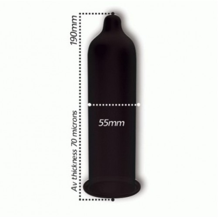 Презервативи чорного кольору Pasante Black Velvet латексні (ціна за 6 шт.)