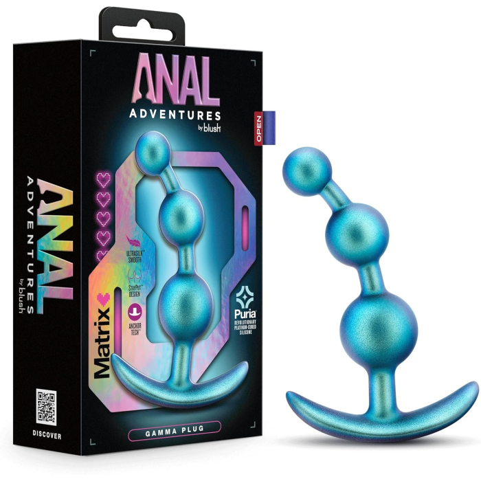 Анальна ялинка Blush Anal Adventures блакитна, 13.3 х 3.2 см