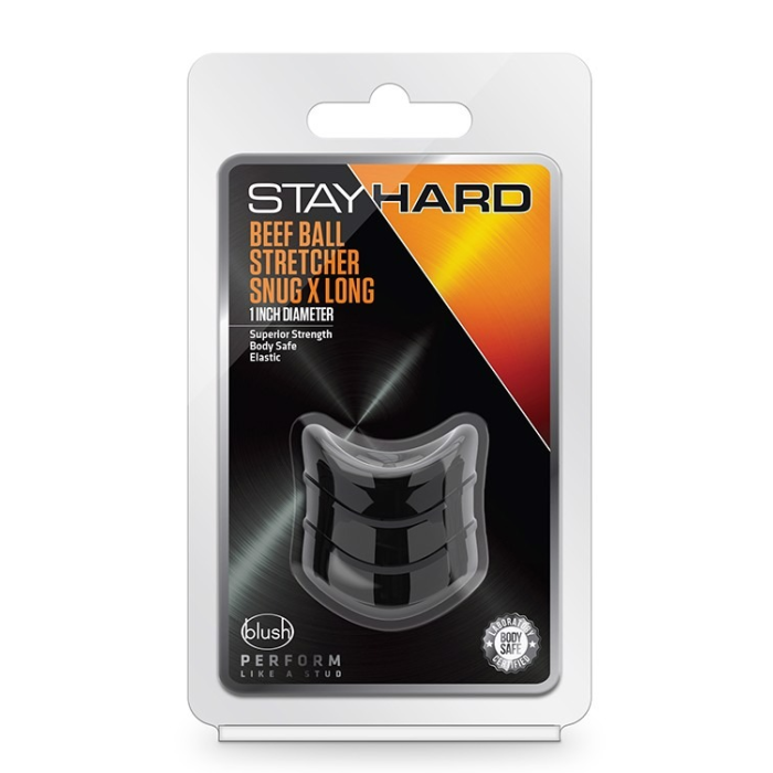 Кільце ерекційне для пеніса Blush Stay Hard чорне, 3.8 х 2.5 см