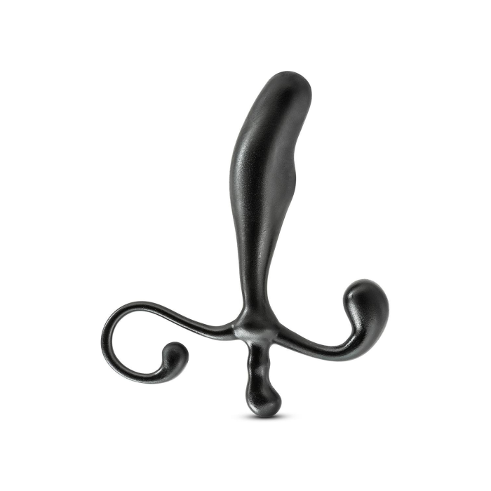 Масажер простати Blush Anal Adventures чорного кольору, 12.4 см х 2.5 см