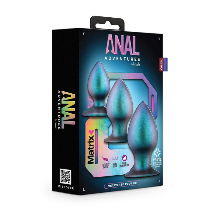 Набір анальних пробок різного розміру Anal Adventure Blush, силіконові