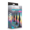 Набір із трьох анальних пробок Anal Adventures Platinum Silicone