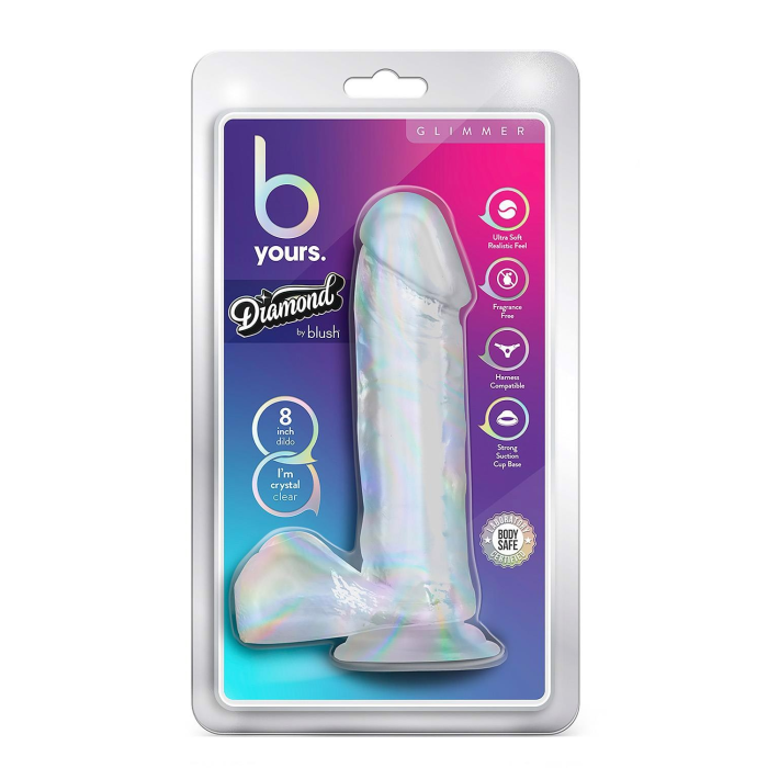 Фалоімітатор реалістичний на присосці Blush B Yours прозорий, 20.3 х 4.4 см