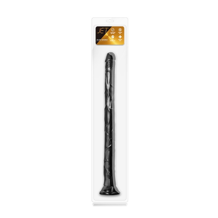 Фалоімітатор JET BLACK MAMBA 48 см Чорний