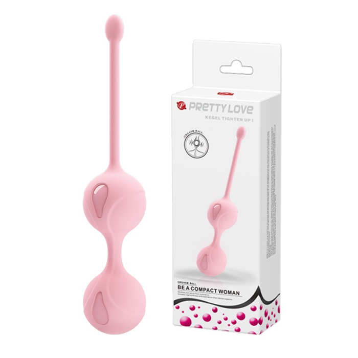 Вагінальні кульки ніжно-рожевого кольору Kegel tighten up2
