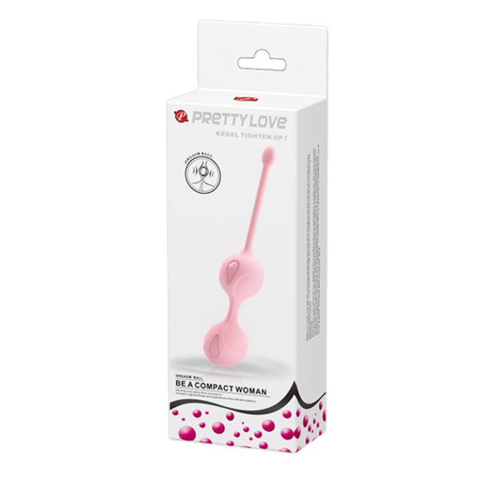 Вагінальні кульки ніжно-рожевого кольору Kegel tighten up2