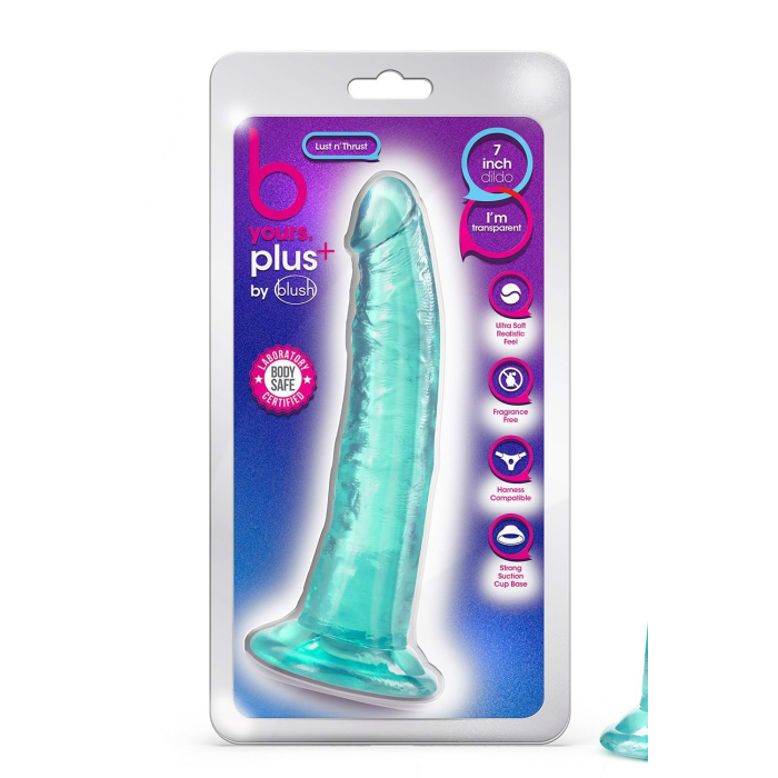 Фалоімітатор реалістичний на присосці Blush B Yours Plus м'ятний, 19 х 3.8 см