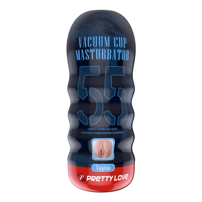 Мастурбатор реалістичний із вакуумом Pretty Love Masturbator Vacuum Cup, в колбі, 18 х 7 см