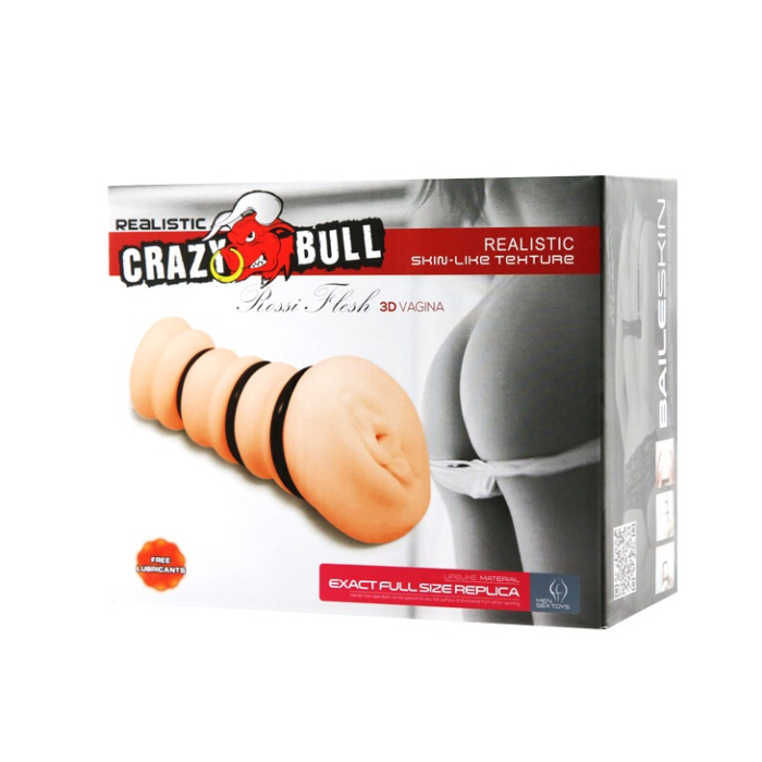 Мастурбатор вагіна реалістична з кільцями Crazy Bull Masturbator Vagina