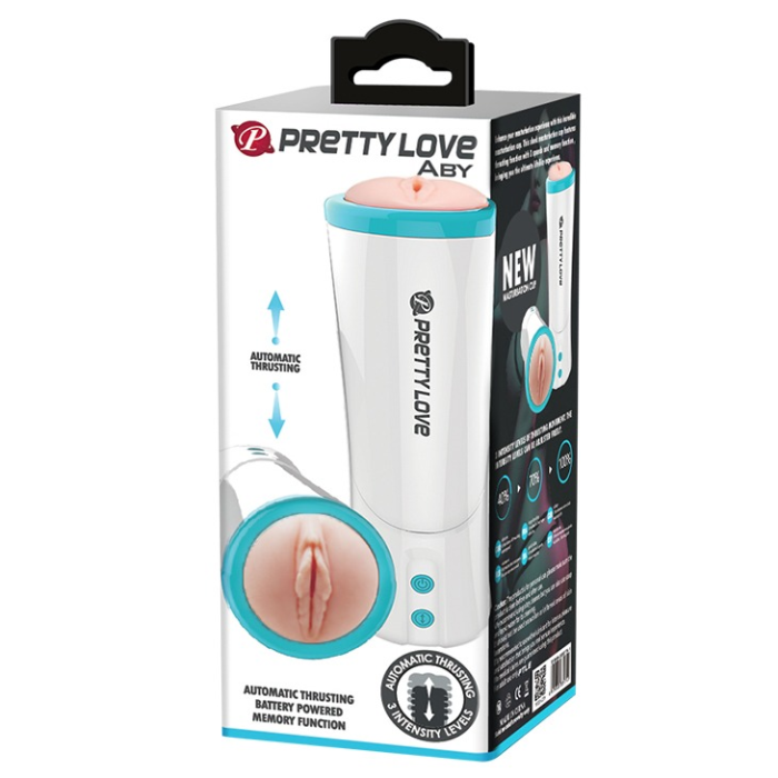 Автоматичний мастурбатор Pretty Love Aby Vagina Masturbator Flesh Tube з поступальними рухами