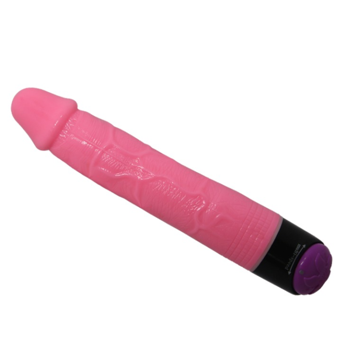 Вібратор реалістичний мультишвидкісний Jelly Vibe, рожевий, 23.3 см х 3.3 см