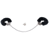 Наручники металеві You2Toys Bigger Furry Handcuffs із чорним хутром