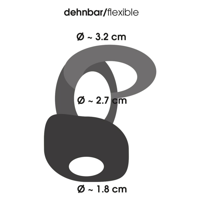Кільце ерекційне подвійне Bad Kitty Cock Ring, 3.2 см