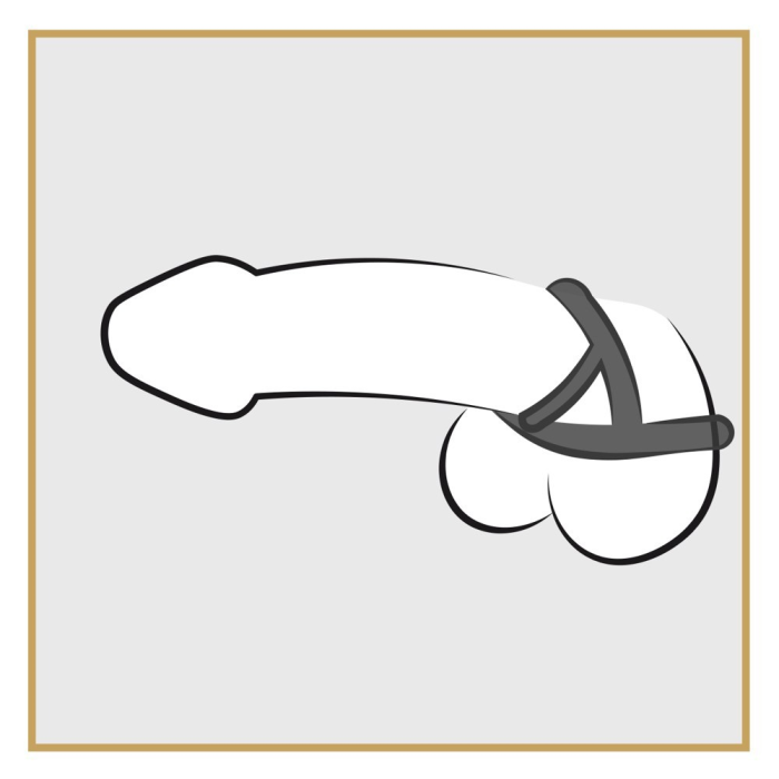 Кільце ерекційне подвійне Bad Kitty Cock Ring, 3.2 см