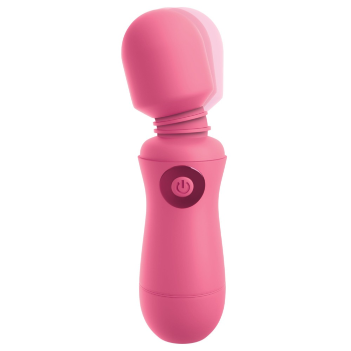 Вібратор мікрофон Pipedream OMG! Wands #Enjoy, з гнучкою головкою, рожевого кольору, 15 х 4 см