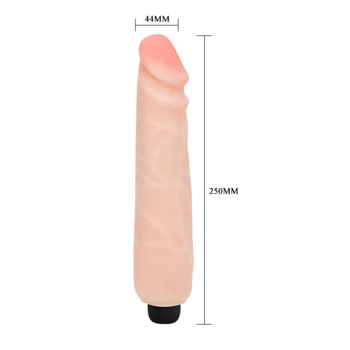 Вібромасажер реаліст з мультишвидкісною вібрацією Flexible Cyberskin Big Vibe Flesh 24,8 cm