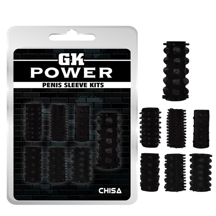 Насадка на пеніс із відкритою головкою Chisa GK Power, чорна, 1 шт