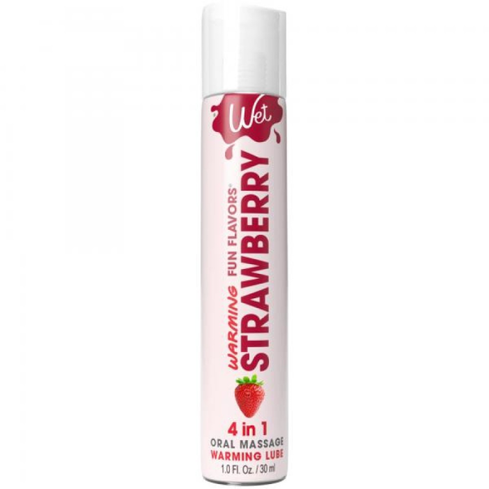 Лубрикант зі смаком полуниці Wet Strawberry зі зігріваючим ефектом, 30 мл