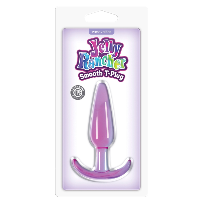 Анальна пробка NS Novelties Jelly Rancher Smooth T-Plug, фіолетова