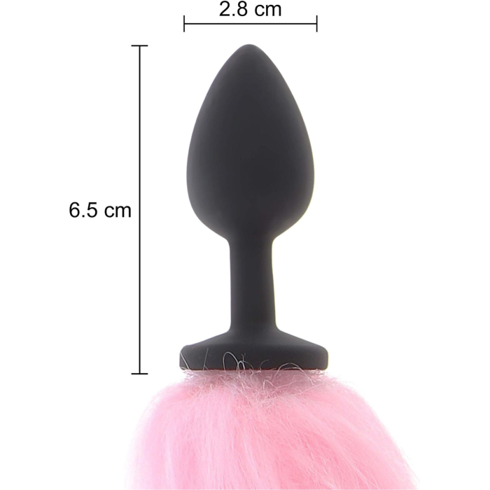 Анальна пробка з хвостом та підсвічуванням Taboom Unicorn Tail & Buttplug LED