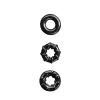 Набір ерекційних кілець NS Novelties Renegade Dyno Cock Rings, чорні, 3 шт