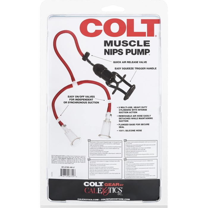 Насос для сосків CalExotics Colt Muscle Nips Pump, прозорий
