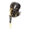 Наручники Taboom Vogue Studded Wrist Cuffs Set із веганської шкіри, чорні