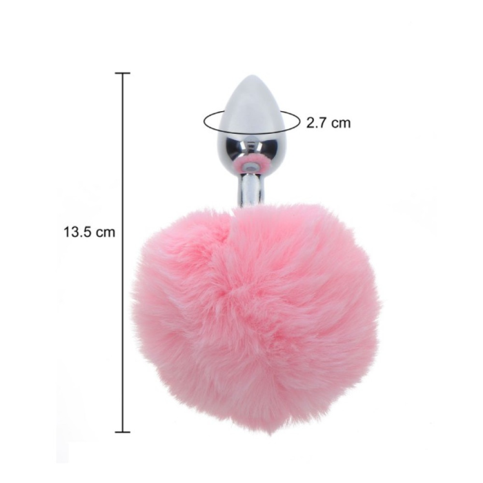 Анальна пробка з кролячим хвостиком Taboom Bunnytail Buttplug, рожевий