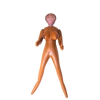 Секс лялька надувна з трьома отворами CalExotic India Nubian Love Doll, коричневий