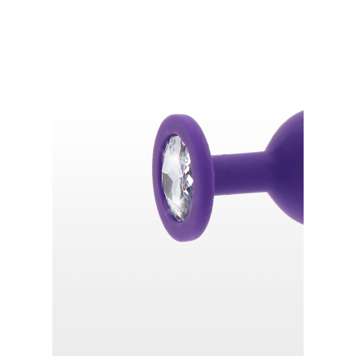 Анальна пробка з кристалом Toy Joy Diamond Booty Jewel, фіолетовий, Large