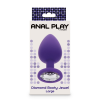 Анальна пробка з кристалом Toy Joy Diamond Booty Jewel, фіолетовий, Large