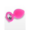 Анальна пробка з кристалом Toy Joy Diamond Booty Jewel рожевий, Large
