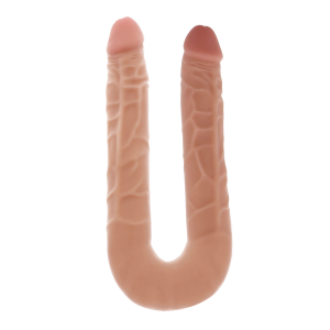 Подвійний фалоімітатор ToyJoy Double Dong, бежевий