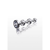 Анальна ялинка металева із кристалом Toy Joy Anal Play Diamond Star Beads, Medium