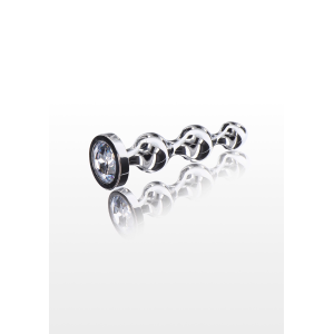 Анальна ялинка металева із кристалом Toy Joy Anal Play Diamond Star Beads, Medium