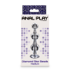 Анальна ялинка металева із кристалом Toy Joy Anal Play Diamond Star Beads, Medium