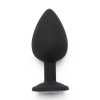 Анальна пробка Toy Joy Diamond Booty Jewel з кристалом, чорний, Large