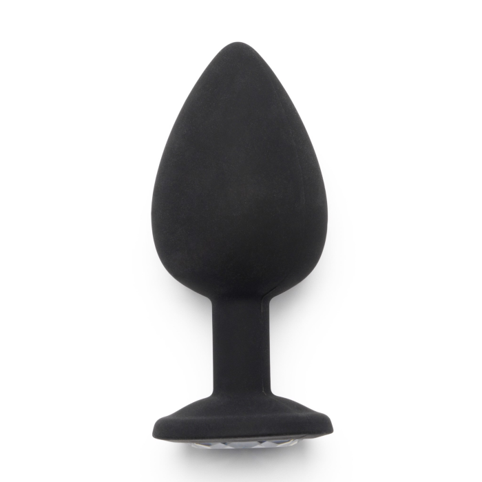 Анальна пробка Toy Joy Diamond Booty Jewel з кристалом, чорний, Large