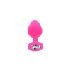 Анальна пробка Toy Joy Diamond Booty Jewel з каменем, рожевий, Medium