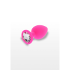 Анальна пробка Toy Joy Diamond Booty Jewel з каменем, рожевий, Medium
