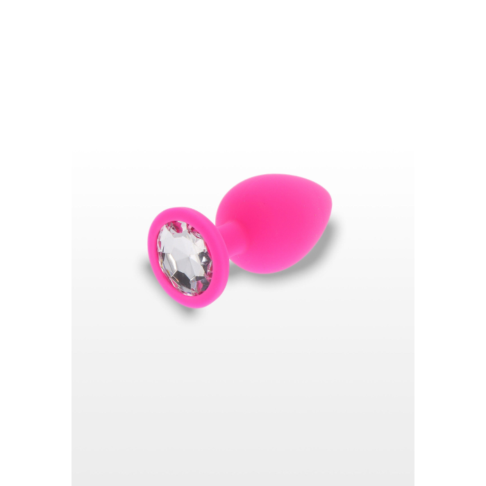 Анальна пробка Toy Joy Diamond Booty Jewel з каменем, рожевий, Medium