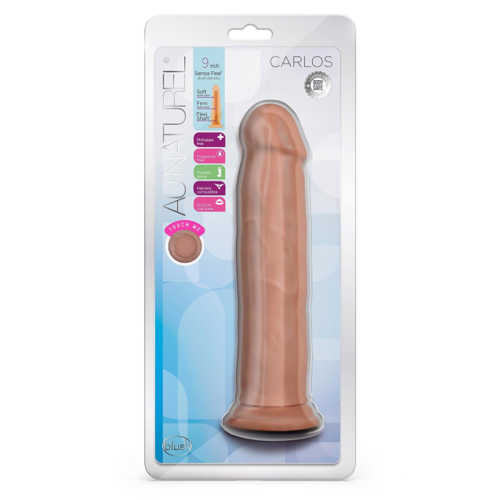 Фалоімітатор реалістичний з присоскою Blush Au Naturel Carlos, коричневий