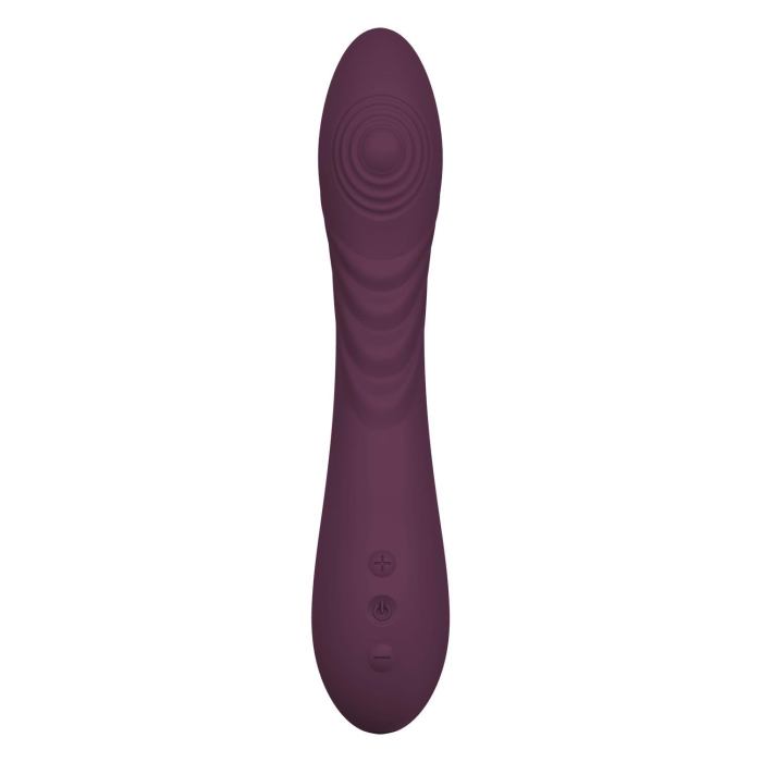 Вібратор гнучкий з пульсацією Dream Toys Essentials Tapping Power Vibе, фіолетовий