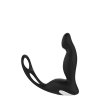 Масажер простати з вібрацією Dream Toys Cheeky Love P-Pleaser з кільцем для пеніса та яєчок, чорний