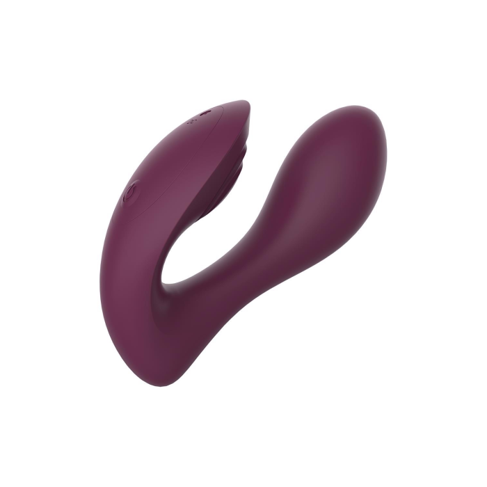 Вібратор подвійний стимуляцією з пультом керування Dream Toys Essentials Ultra Dual Vibe, фіолетовий