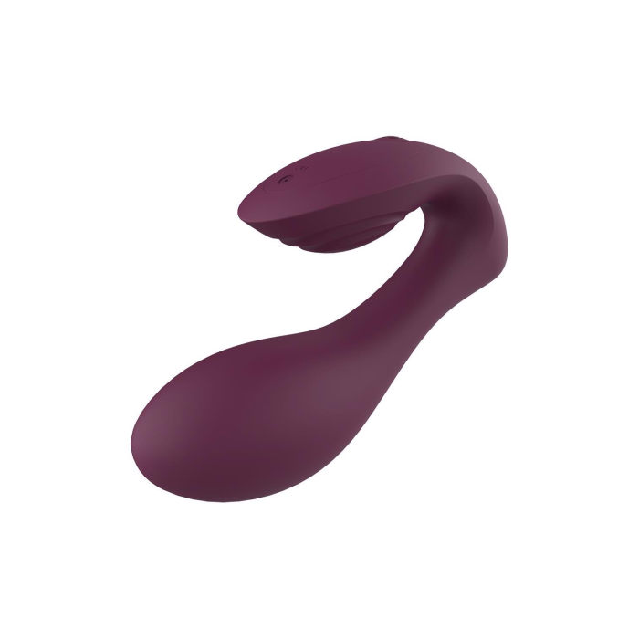 Вібратор подвійний стимуляцією з пультом керування Dream Toys Essentials Ultra Dual Vibe, фіолетовий